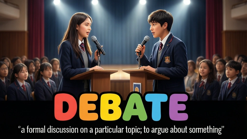 English Illustration for debate